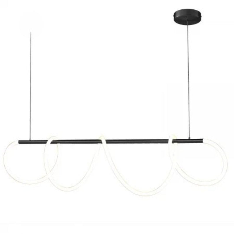 Lustra LED cu Telecomanda Divino, 24W, Dimabila, 4000K, Negru