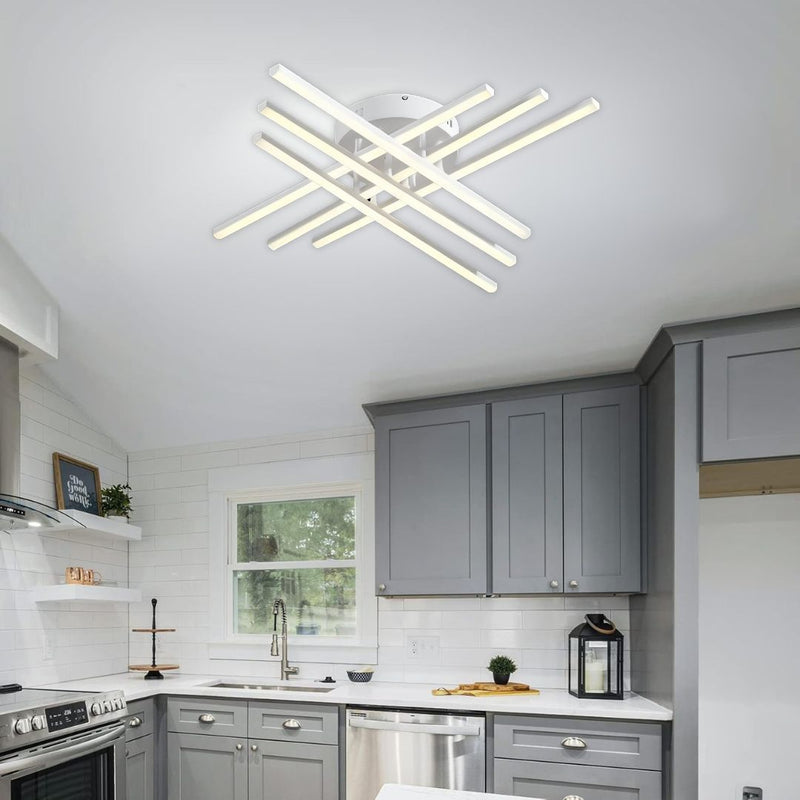 Lustra LED GIO, 82W, Lumina Rece/Clada/Neutra, Alb