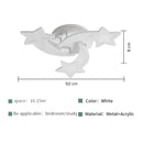 Lustra LED cu telecomanda IPOMOEA 48W, 3 Stele, lumina Rece/Calda/Neutra, Dimabila, Alb