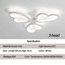 Lustra LED cu telecomanda BLOSSOM 43W, 3 Petale, lumina Rece/Calda/Neutra, Dimabila, Alb