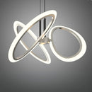 Lustra LED suspendata cu Telecomanda RIMINI 53W, 3 Elemente, lumina Rece/Calda/Neutra, Dimabila, Auriu