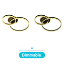 Lustra LED cu telecomanda RINOVA 71W, 2 Cercuri, lumina Rece/Calda/Neutra, Dimabila, Negru