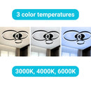 Lustra LED cu telecomanda RIGA LILITH, 68W, 3 Cercuri, lumina Rece/Calda/Neutra, Dimabila, Negru