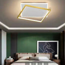 Lustra LED cu telecomanda SOLARA 66W, 2 Patrate, lumina Rece/Calda/Neutra, Dimabila, Auriu Alb Lustre LED cu Telecomanda Default Title Alessandro Design