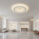 Lustra LED cu telecomanda LINEA 125W, Ø50cm, Rotunda, lumina Rece/Calda/Neutra, Dimabila, Negru