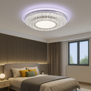 Lustra LED cu telecomanda MIRALUX RGB, 70W, lumina Albastra/Rece/Calda, Dimabila, Alb