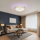 Lustra LED cu telecomanda DAVIDE RGB 70W, lumina Albastra/Rece/Calda, Dimabila, Alb