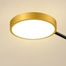 Lustra LED cu Telecomanda MARIA, 6 Elemente, 63W, Lumina Calda/Rece/Neutra, Dimabila, Auriu