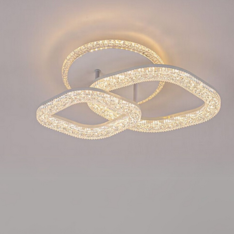 Lustra LED Asgard cu Telecomanda, Lumina Dimabila, Alb