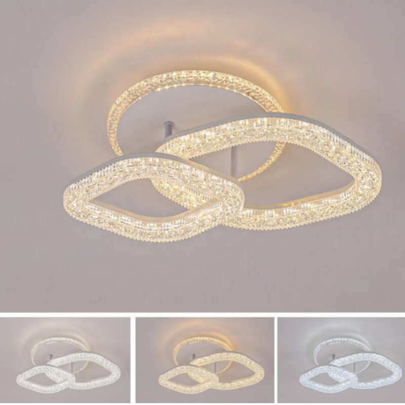 Lustra LED Asgard cu Telecomanda, Lumina Dimabila, Alb