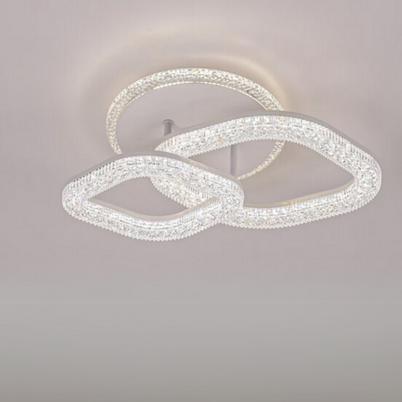 Lustra LED Asgard cu Telecomanda, Lumina Dimabila, Alb