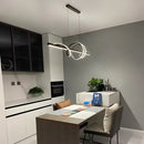 Lustra LED suspendata cu telecomanda RIBBON 66W, Liniara, lumina Rece/Calda/Neutra, Dimabila, Negru, Inaltime Reglabila