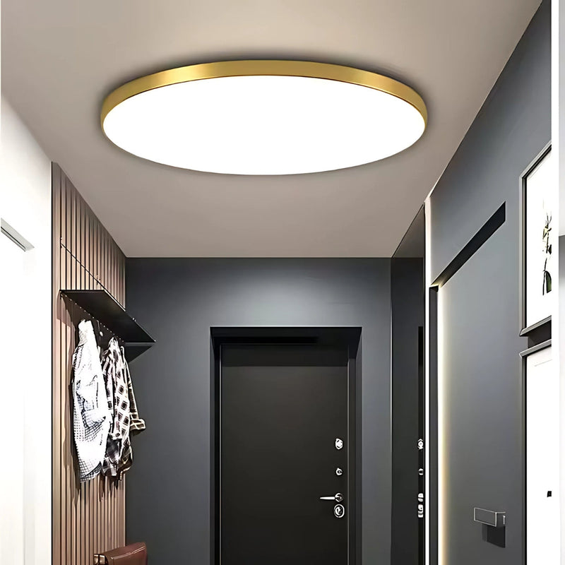 Plafoniera LED SOLIS 37cm 32W Lumina Neutra Auriu