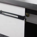 Set Mobilier pentru Baie CRETA, 80x40cm, 2 Piese, Negru si Alb