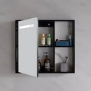 Set Mobilier pentru Baie CRETA, 60x50cm, 2 Piese, Negru si Alb