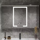 Set Mobilier pentru Baie SANTORINI, 80x50cm, 2 Piese, Gri si Alb