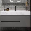 Set Mobilier pentru Baie SANTORINI, 80x50cm, 2 Piese, Gri si Alb