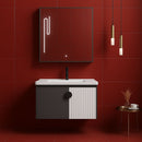 Set Mobilier pentru Baie MYKONOS, 60x40cm, 2 Piese, Gri si Alb