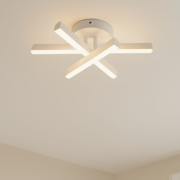 Lustra LED Diego, 18W, Alb, Metal, Lumina Rece/Calda/Neutra