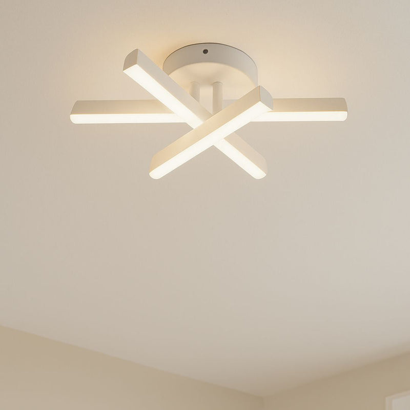 Lustra LED Diego, 18W, Alb, Metal, Lumina Rece/Calda/Neutra