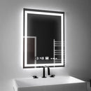 Oglinda LED Rectangulara, 45x60cm, Verite MotionGlow Marcello, Sistem Dezaburire, Ceas & Termometru, Dimabila