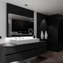 Oglinda LED Rectangulara, 120x80cm, Harmonie MotionGlow Marcello, Sistem Dezaburire, Ceas & Termometru, Lupa Cosmetica, Dimabila