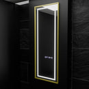 Oglinda LED Rectangulara, 45x140cm, Elena Senzor Radar Marcello, Sistem Dezaburire, Ceas & Termometru, Dimabila, Dressing Couture