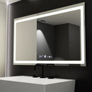 Oglinda LED Rectangulara, 120X70cm, Radiante Senzor MotionGlow Marcello, Sistem Dezaburire, Ceas & Termometru, Dimabila
