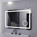 Oglinda LED Rectangulara, 90x60cm, Souverain MotionGlow Marcello, Sistem Dezaburire, Ceas & Termometru, Lupa Cosmetica, Dimabila Oglinzi Marcello Default Title Alessandro Design