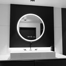 Oglinda LED Rotunda 60cm Giulia Senzor MotionGlow Marcello Sistem Dezaburire Ceas & Termometru Dimabila