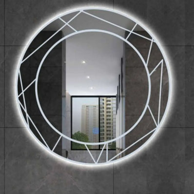 Oglinda LED Touch ASTRIX, 60cm, 6000K, Dimabila, Sistem Dezaburire