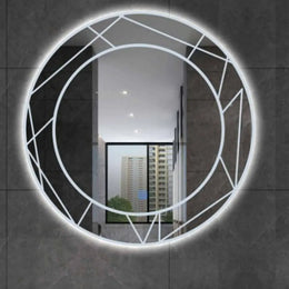 Oglinda LED Touch ASTRIX, 60cm, 6000K, Dimabila, Sistem Dezaburire Oglinzi Korman E Default Title Alessandro Design