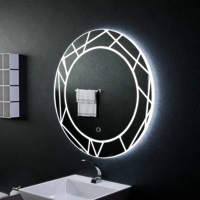 Oglinda LED Touch ASTRIX, 60cm, 6000K, Dimabila, Sistem Dezaburire Oglinzi Korman E Default Title Alessandro Design