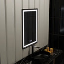 Oglinda LED Rectangulara 60x90cm EDGE Touch Sistem Dezaburire, Rama Neagra