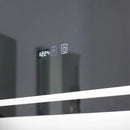 Oglinda LED Rectangulara 70x90cm EDGE Touch Sistem Dezaburire, Rama Neagra Oglinzi Korman E Default Title Alessandro Design