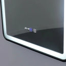 Oglinda LED Rectangulara 70x90cm EDGE Touch Sistem Dezaburire, Rama Neagra Oglinzi Korman E Default Title Alessandro Design