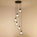 Lustra Forma Diamant, STRUKTUR, 6x E27, Negru, Metal