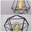 Lustra Forma Diamant, STRUKTUR, 3xE27, Negru, Metal