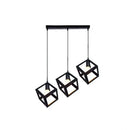 Lustra Forma Cub, STRUKTUR Linear Trio, 3x E27, Negru, Metal Lustre Industrial Default Title Alessandro Design