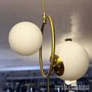 Lustra LOFT Atelier, 2x E27, Alb Auriu, Metal, Inaltime Reglabila