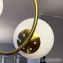 Lustra LOFT Atelier, 2x E27, Alb Auriu, Metal, Inaltime Reglabila