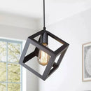 Lustra Forma Cub, STRUKTUR Uno, 1x E27, Negru, Suspendat, Metal Lustre Industrial Default Title Alessandro Design