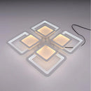 Lustra LED cu telecomanda SUSAN 96W, 4 Patrate, lumina Rece/Calda/Neutra, Dimabila, Alb Lustre LED cu Telecomanda Default Title Alessandro Design
