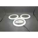 Lustra LED MARA 24W, 3 Cercuri, lumina Neutra, Alb