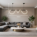 Lustra LED DIVINO cu Tub Silicon Flexibil – 24W, Lumina Reglabila, Negru Mat Lustre Moderne Default Title Alessandro Design