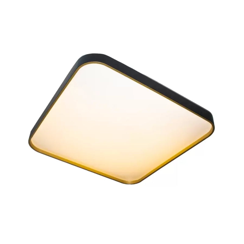 Plafoniera LED Galya 92W, Plastic, Alb si Negru