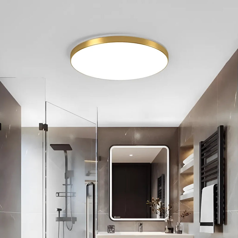 Plafoniera LED SOLIS 37cm 32W Lumina Neutra Auriu