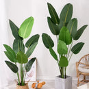 Planta Artificiala Pasarea Paradisului (Strelitzia Nicolai), 11 Frunze, fara Ghiveci, 160cm Verde Plante Artificiale Interioare Default Title Alessandro Design
