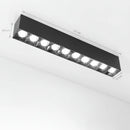 Proiector LED Liniar Aplicat Grilă 15W, Lumina Neutra 4000K, 10 surse, 27 x 3.5 x 6.5 cm