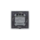 Priza Schuko simpla, borne fara surub, cu rama sticla, Auriu, Livolo